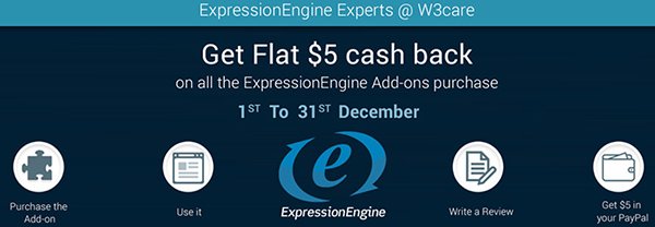 Get Flat $5 Cash Back on EE Add-ons Development