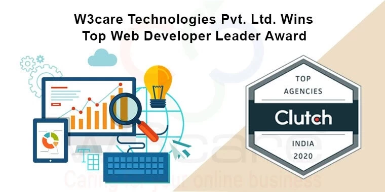 W3care Technologies Pvt Ltd Wins Top Web Developer Leader Award
