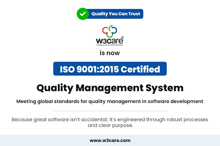 Delivering Consistent Quality: W3care Achieves ISO 9001:2015