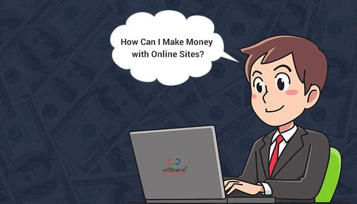 How can you make money with online sites?