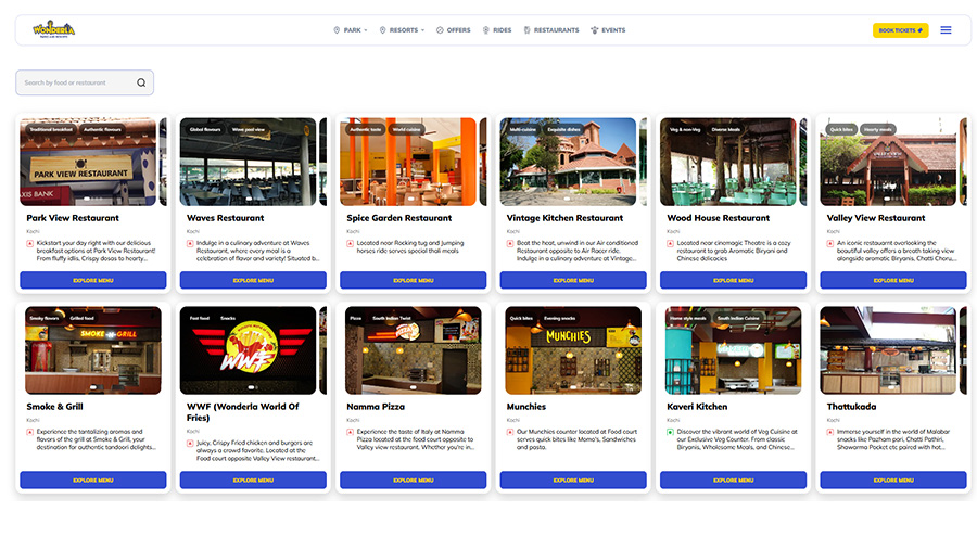 Wonderla Portal