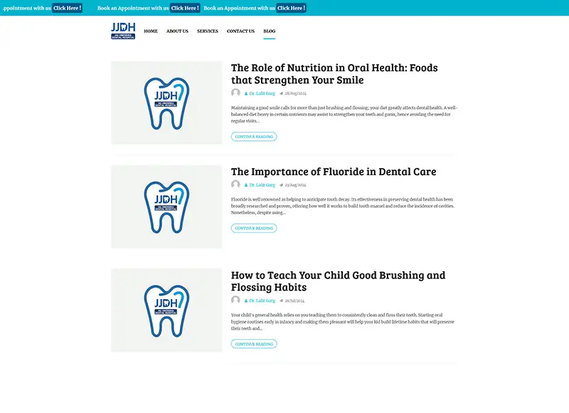 Jai Jinendra Dental Hospital – Website Revamp