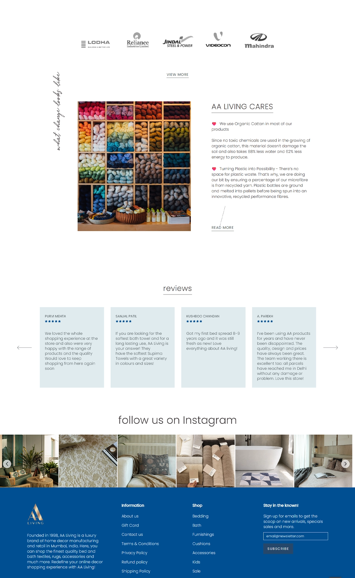 AA Living Luxury Home Décor & Furnishings eCommerce Website Development