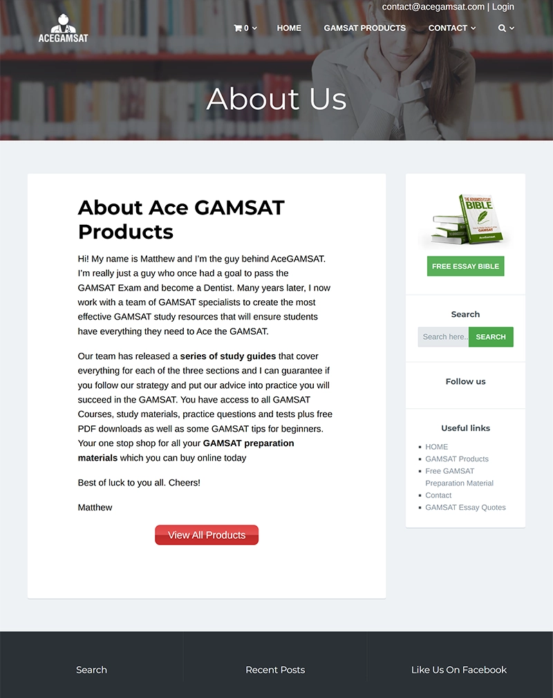 GAMSAT Preparation & Medical Entrance Coaching Website