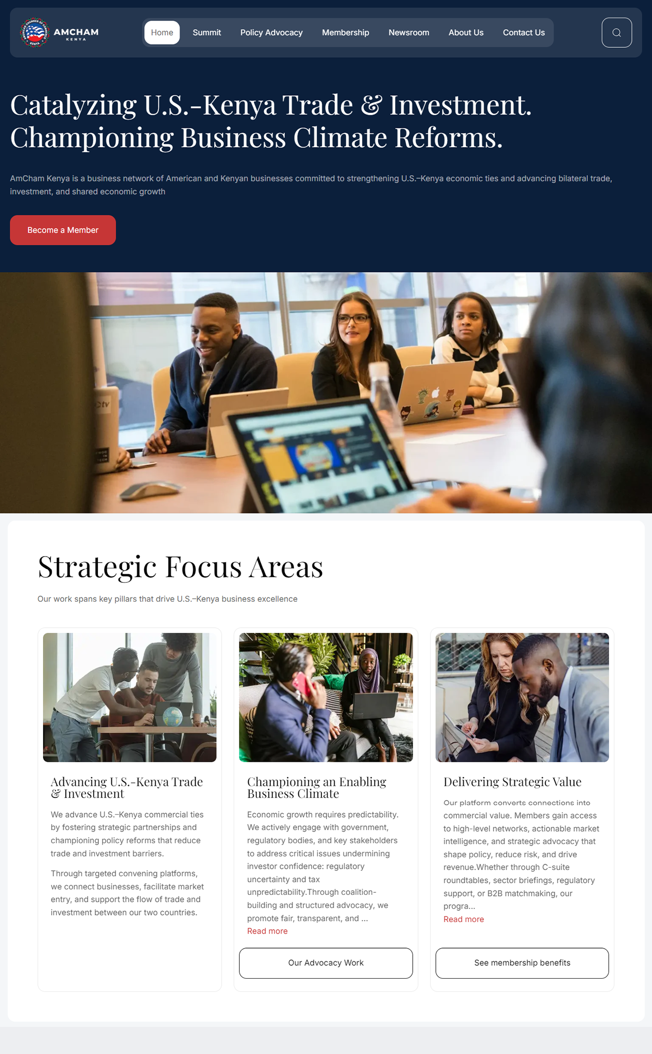 AmCham Kenya Digital Engagement Platform