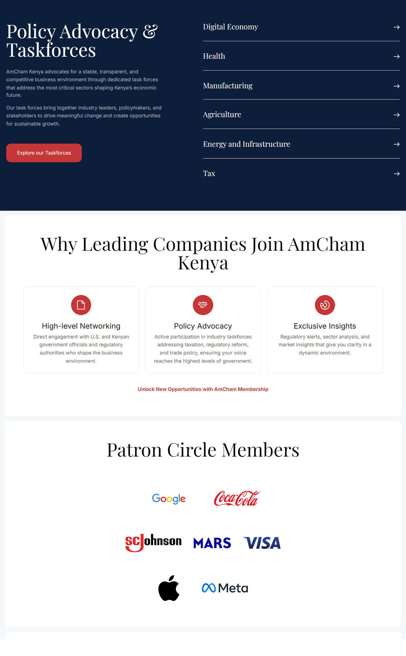AmCham Kenya Digital Engagement Platform