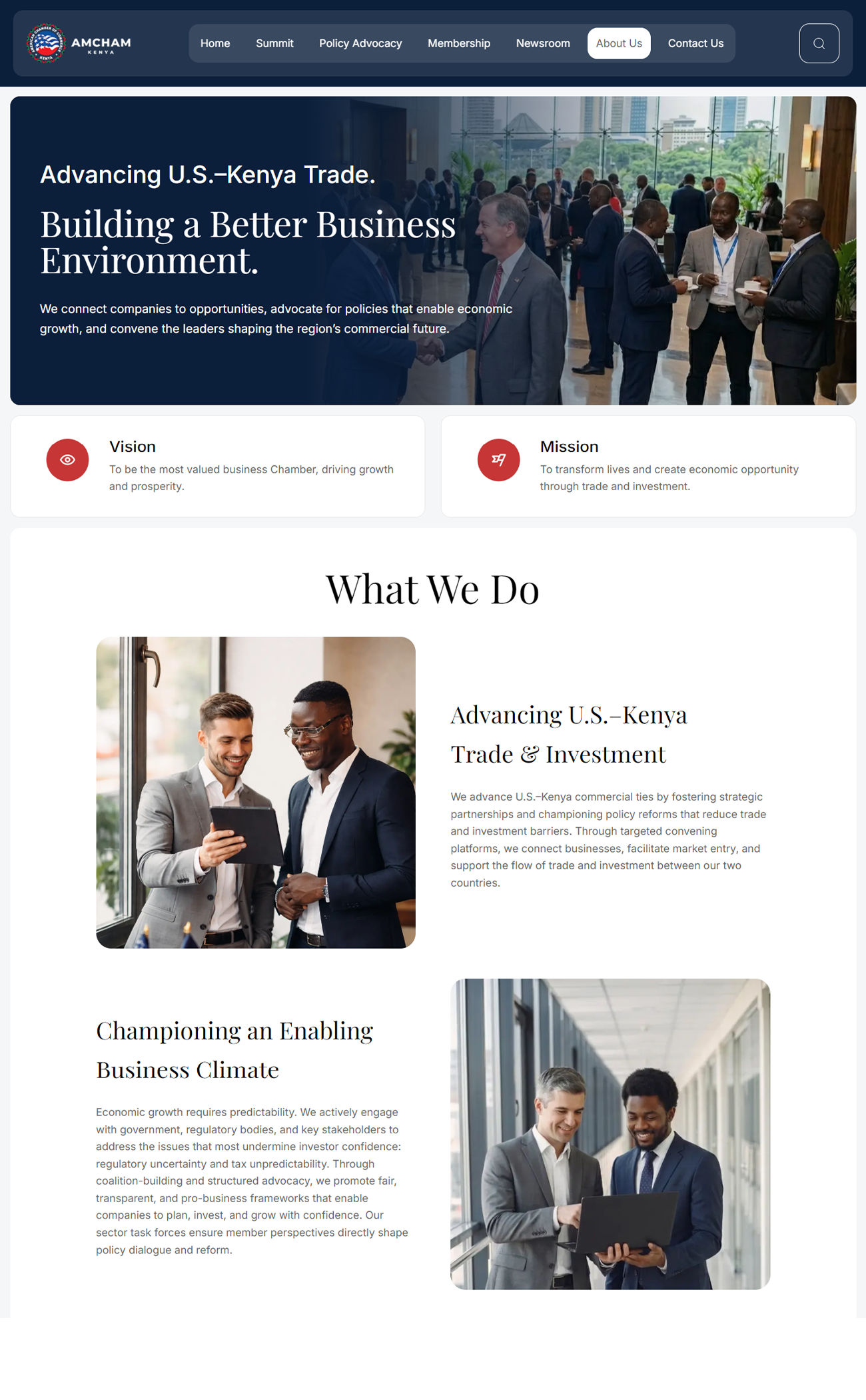 AmCham Kenya Digital Engagement Platform