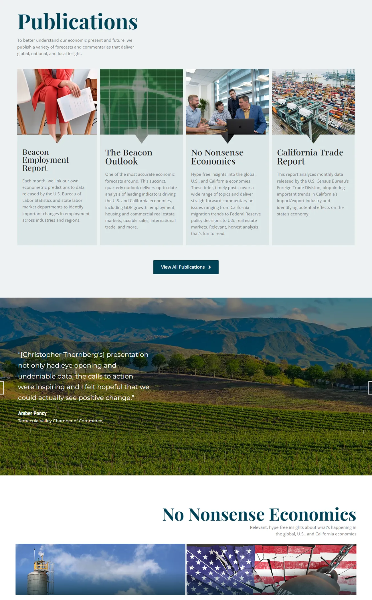 Publication Overview: Beacon Economics