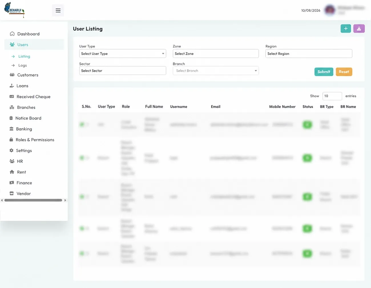 Behariji Finserv – Laravel Loan & Financial Management Software