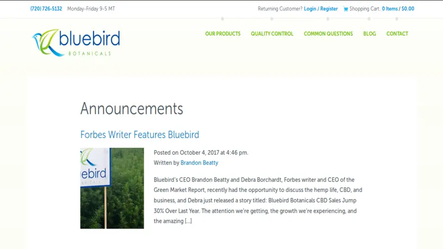 Bluebird Botanicals