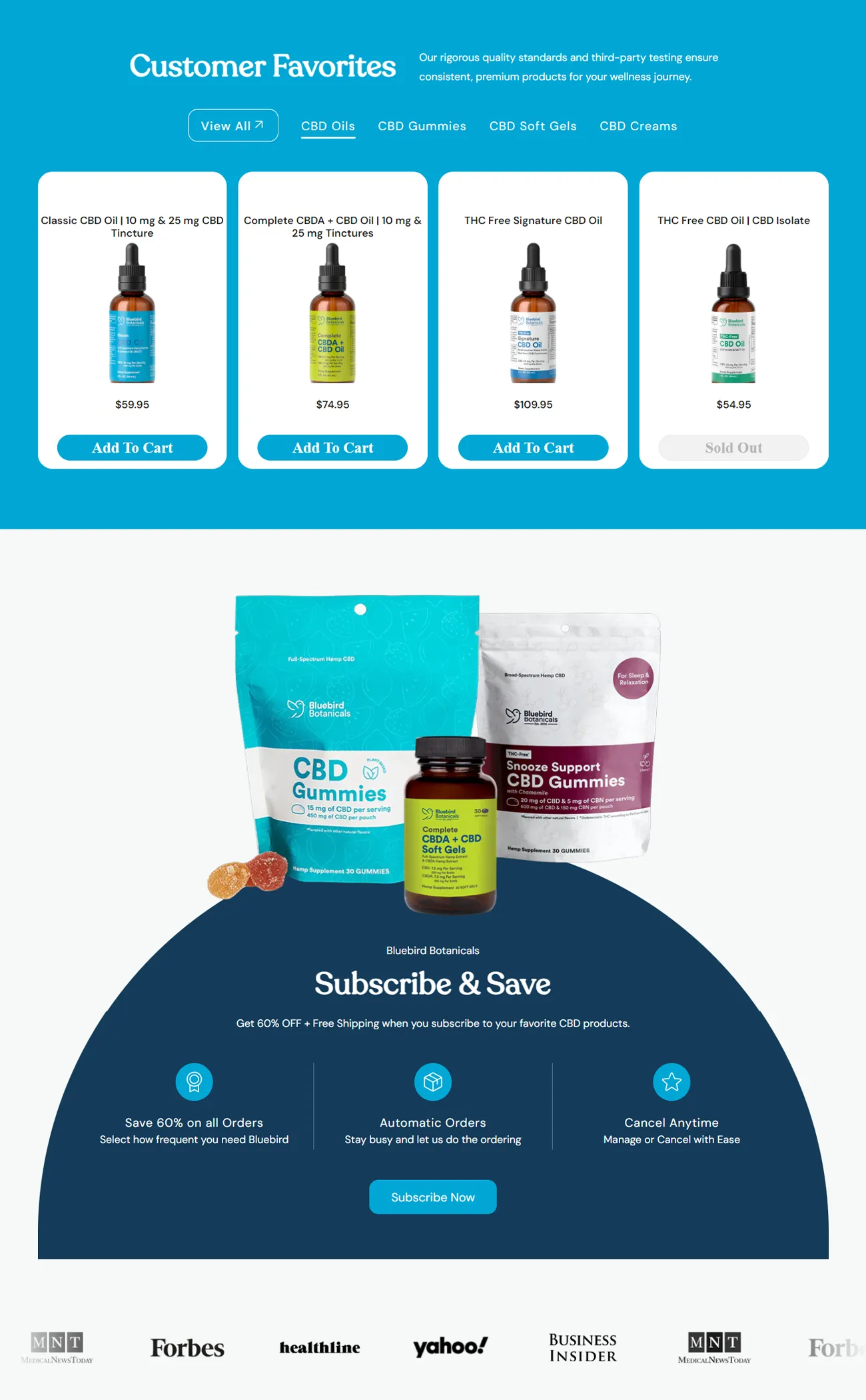 Customer Favourites : Bluebird Botanicals