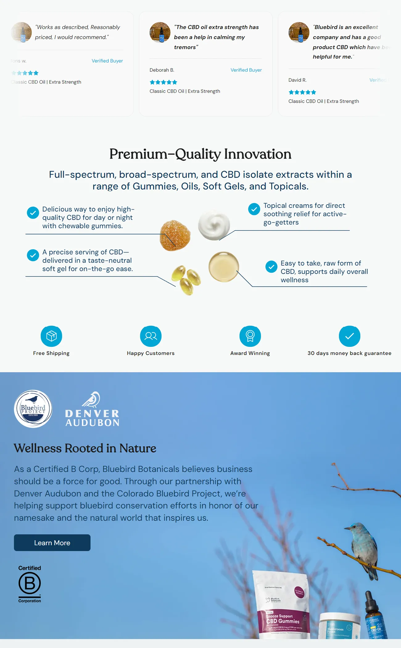 Premium Quality Innovation : Bluebird Botanicals