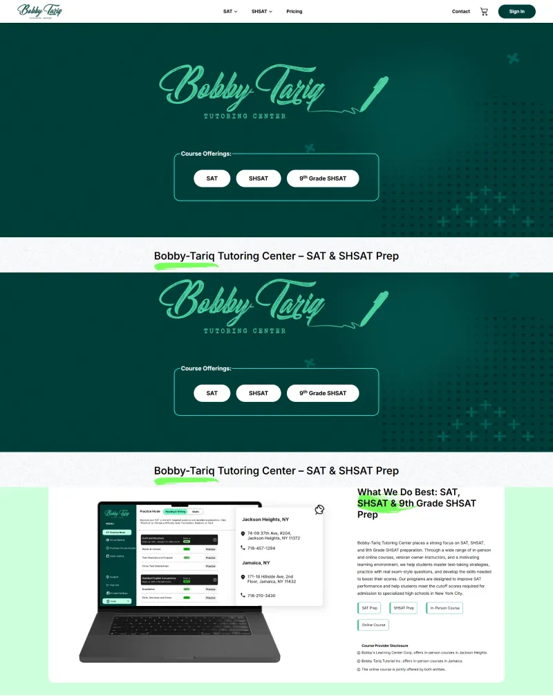 Bobby Tariq Learning Management System 〈LMS〉 Platform