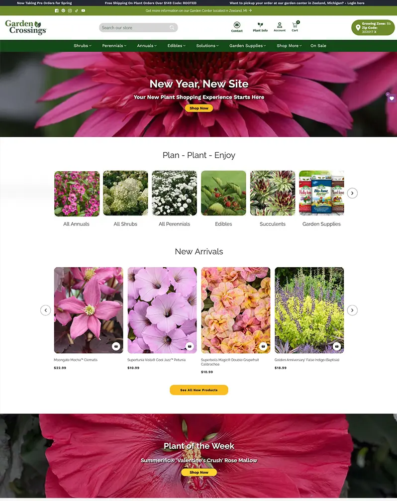 Garden Crossings – Premium Online Nursery & Plant E-Commerce Store