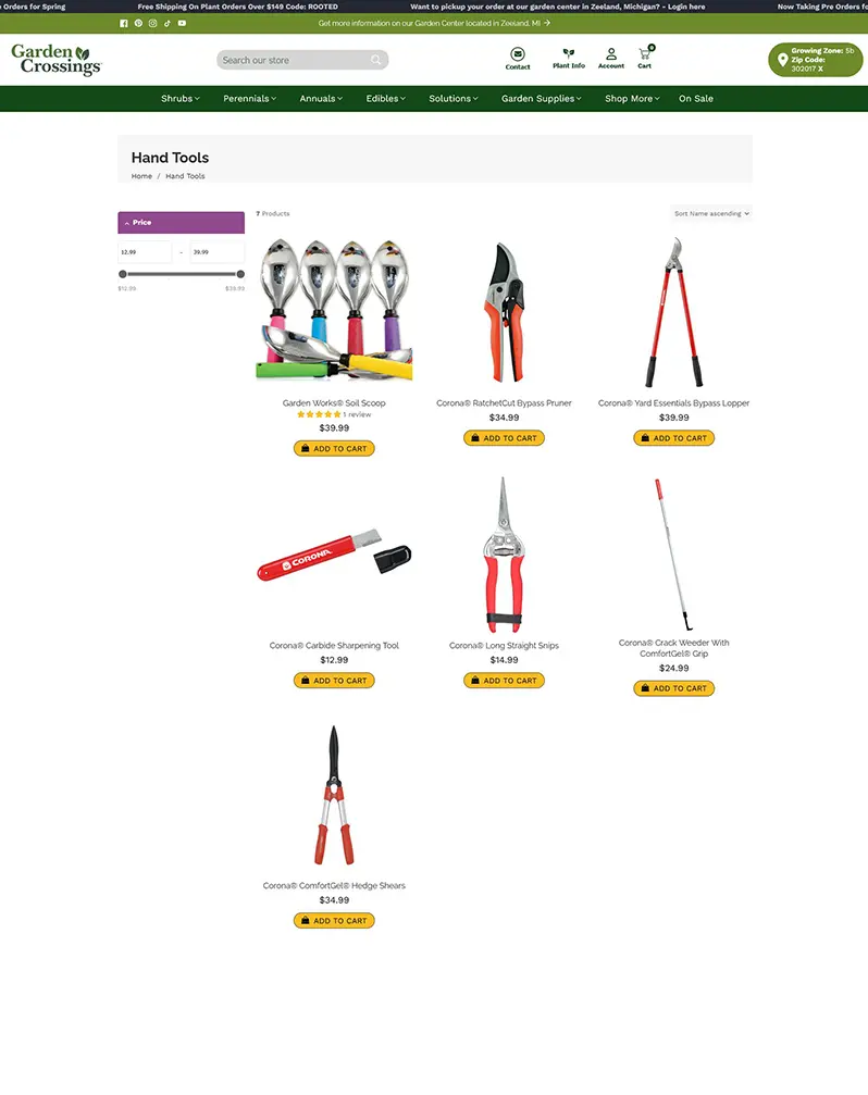 Garden Crossings – Premium Online Nursery & Plant E-Commerce Store