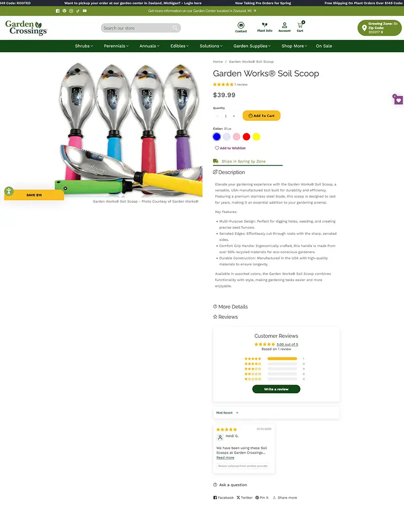 Garden Crossings – Premium Online Nursery & Plant E-Commerce Store