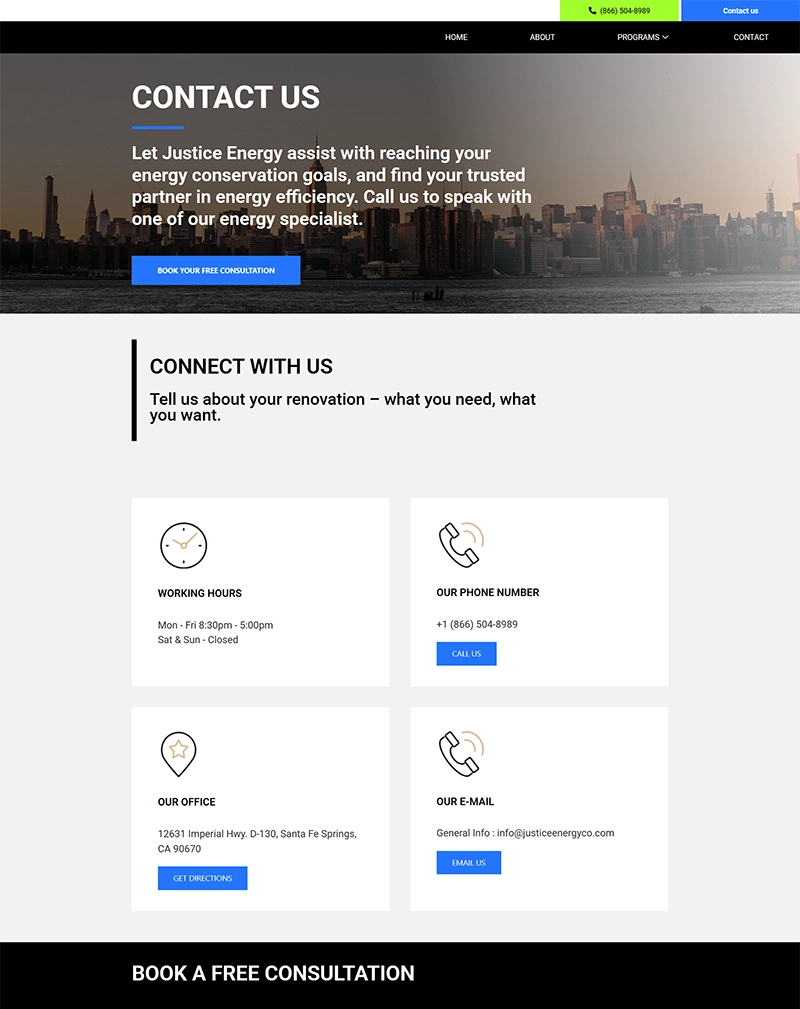 Clean Energy Website for a Forward-Thinking Renewable Brand