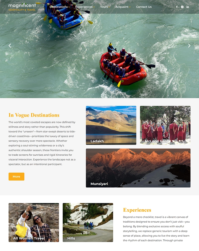 Magnificent Hospitality & Travel Portal