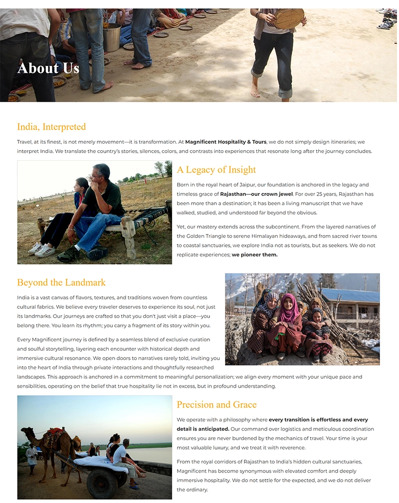 Magnificent Hospitality & Travel Portal