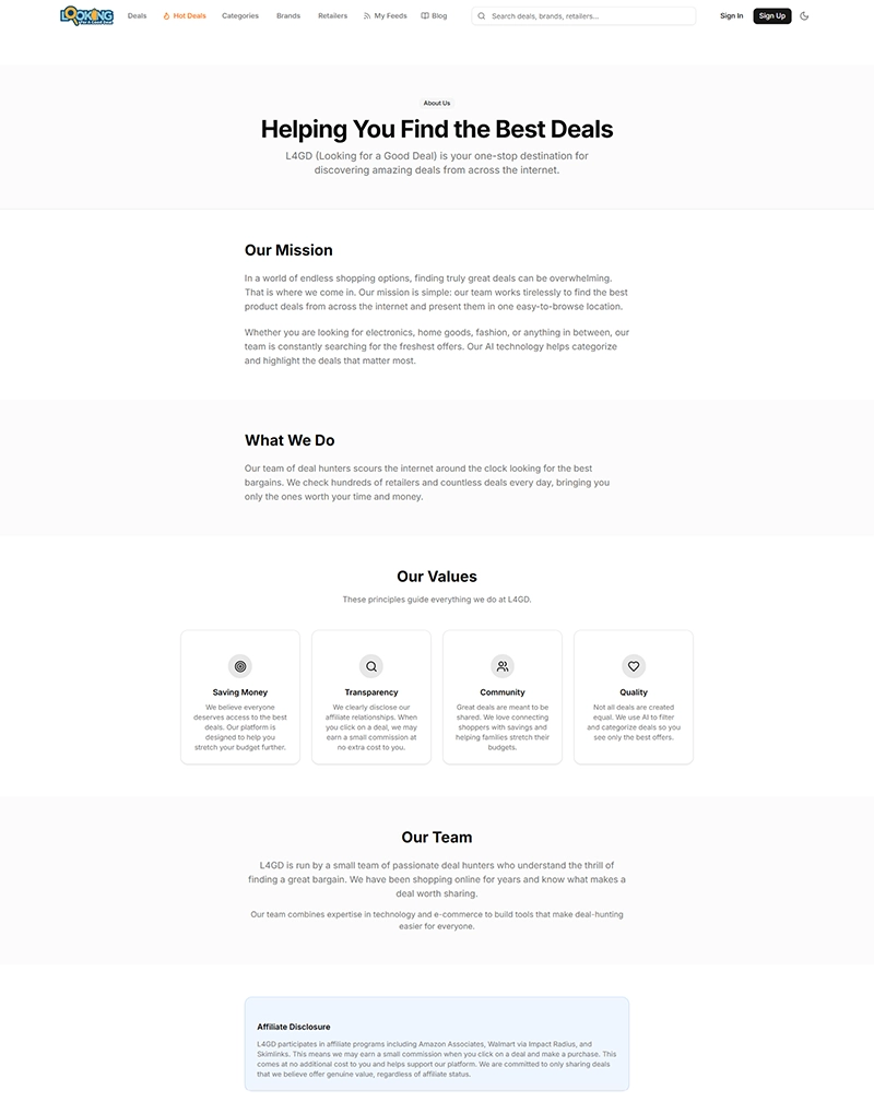 Looking For A Good Deal – E-Commerce Deals & Offers Website Development