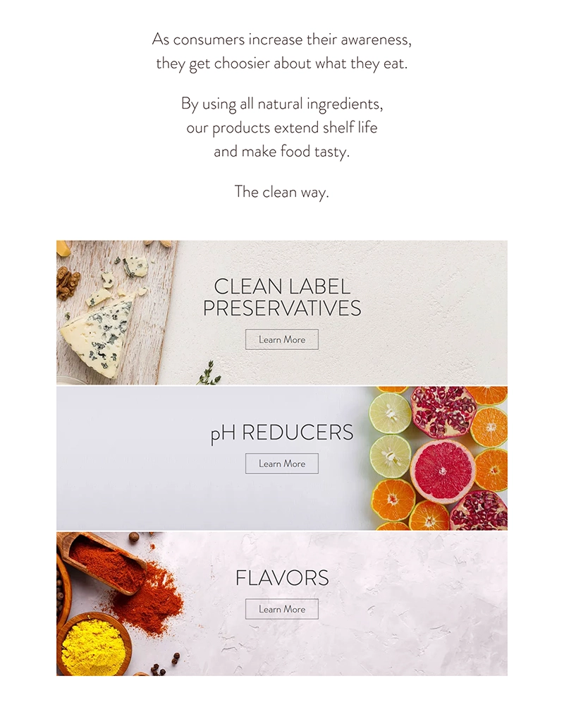 Premium Food Brand & Product Showcase Website