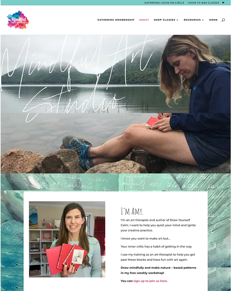 Creative Art & Wellness Platform Website Development