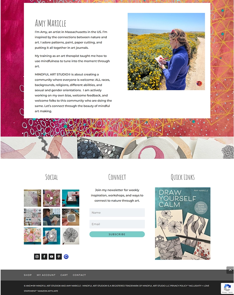 Creative Art & Wellness Platform Website Development