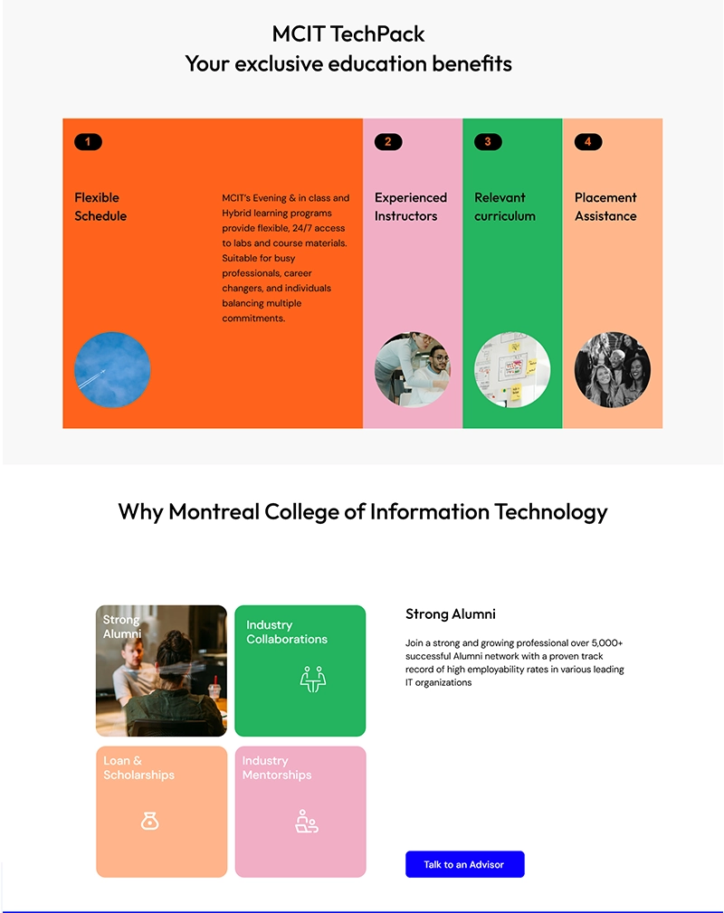 Montreal College Website Design & Development