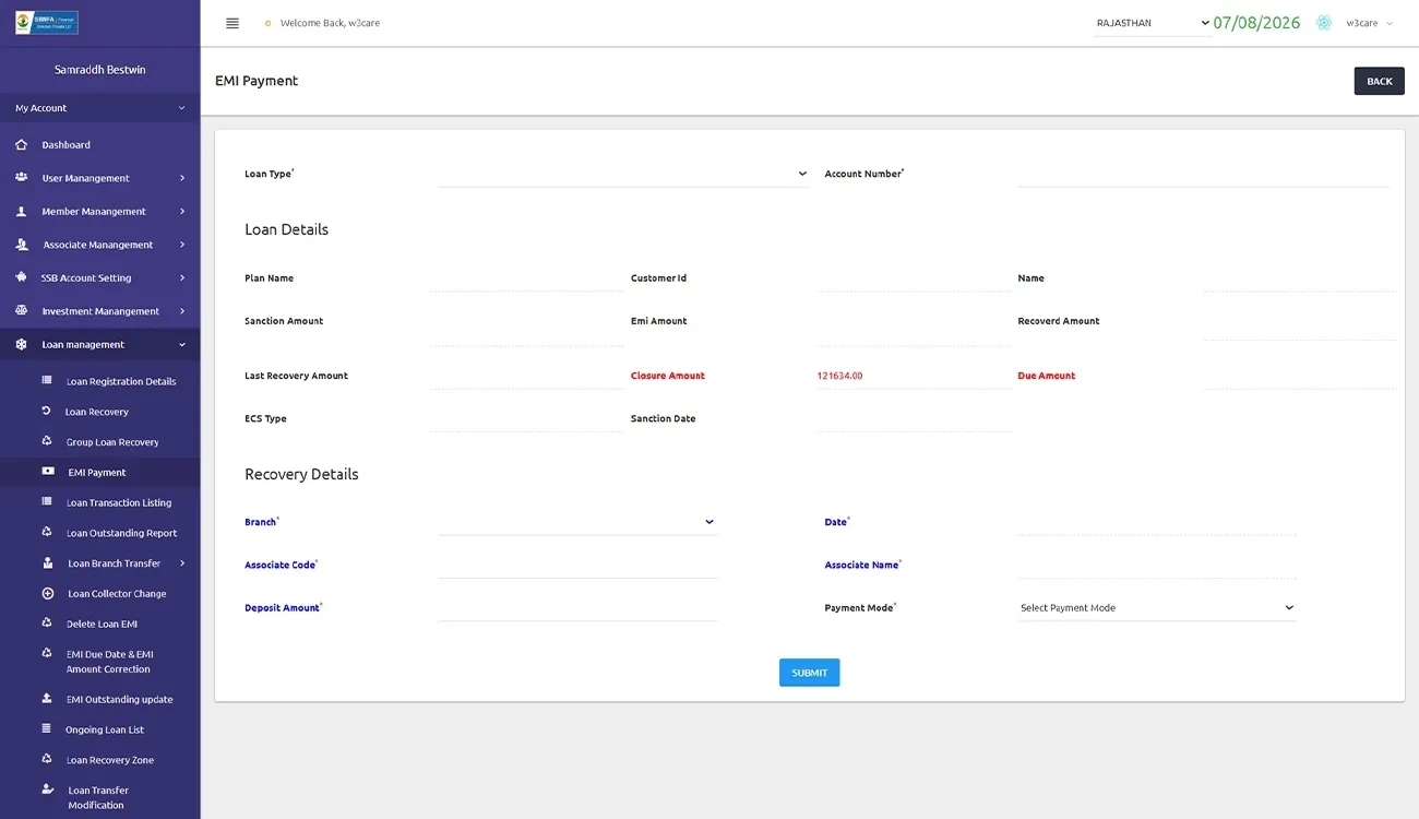 Samraddh Emi Payment Overview