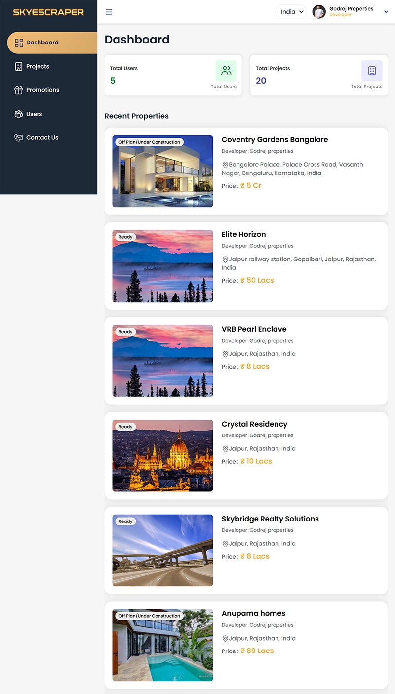 Skyescraper AI Property Management Platform Development