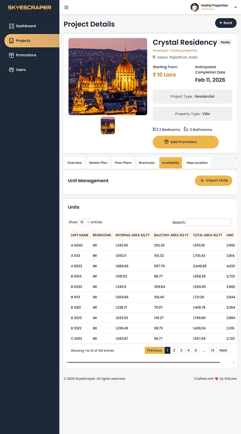 Skyescraper AI Property Management Platform Development