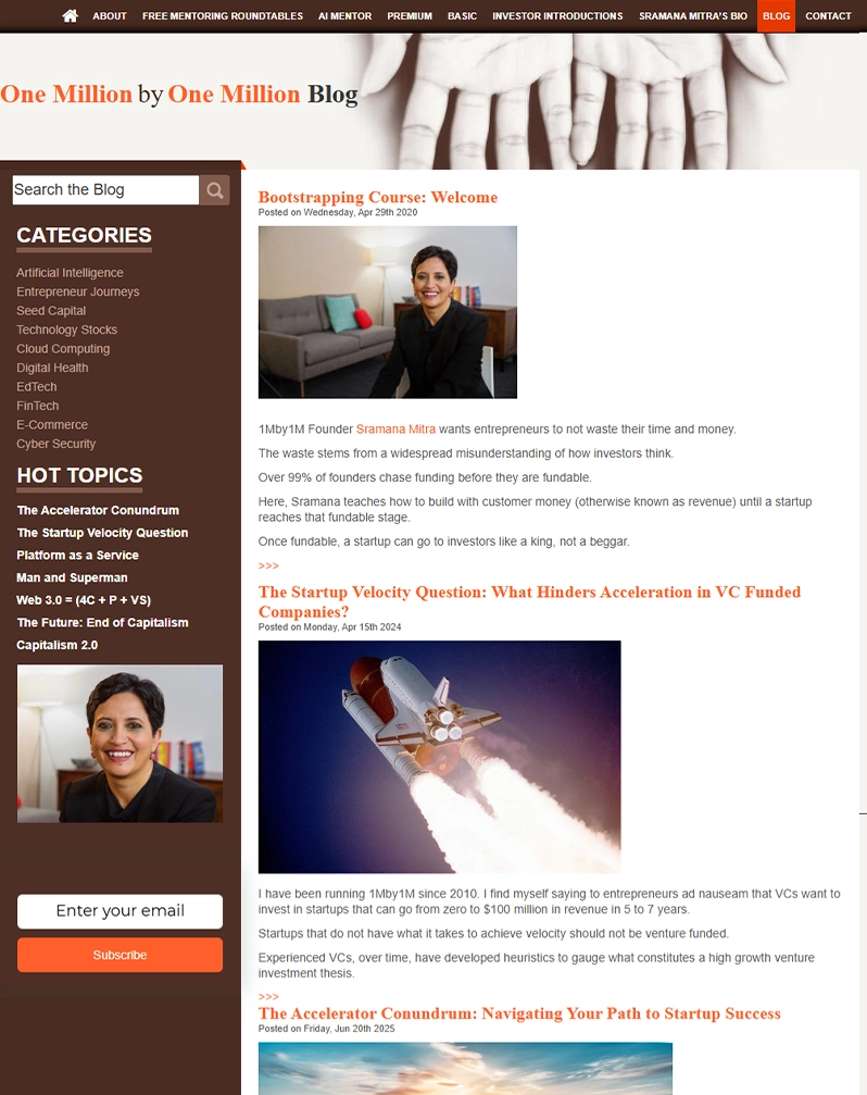 Sramana Mitra – Thought Leadership Platform