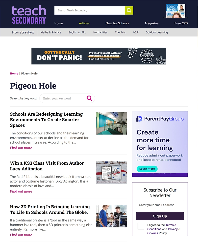 Teach Secondary – ExpressionEngine Education Content Website Development