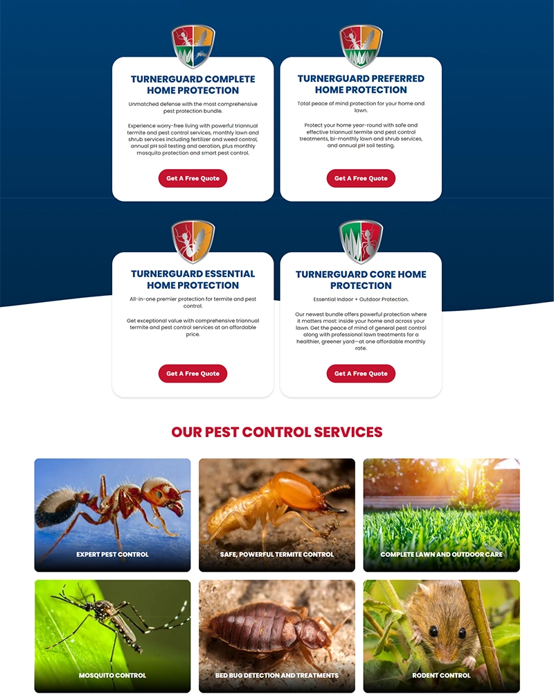 Custom Website Development for a Professional Pest Control Brand