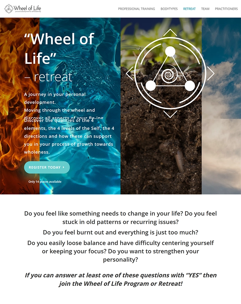 Custom Personal Development & Well-Being Platform Website Development